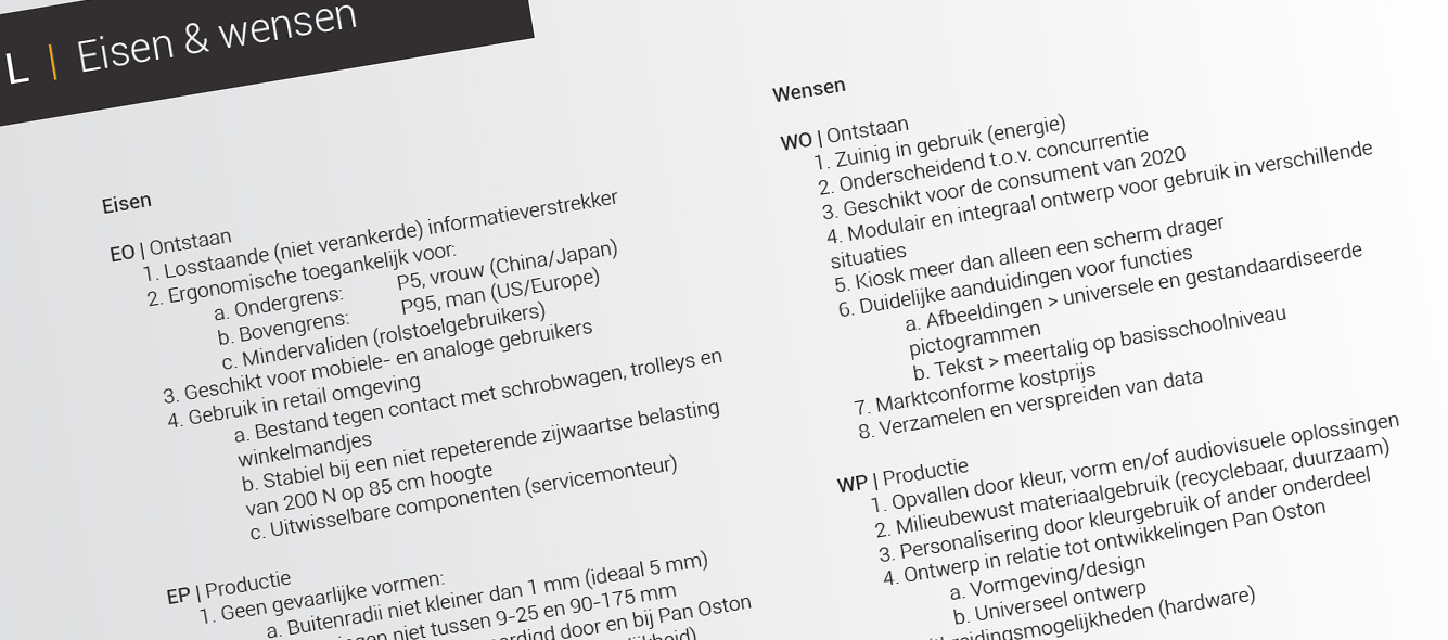 Programma van Eisen – Toolbox voor Ontwerpers – IPO Windesheim